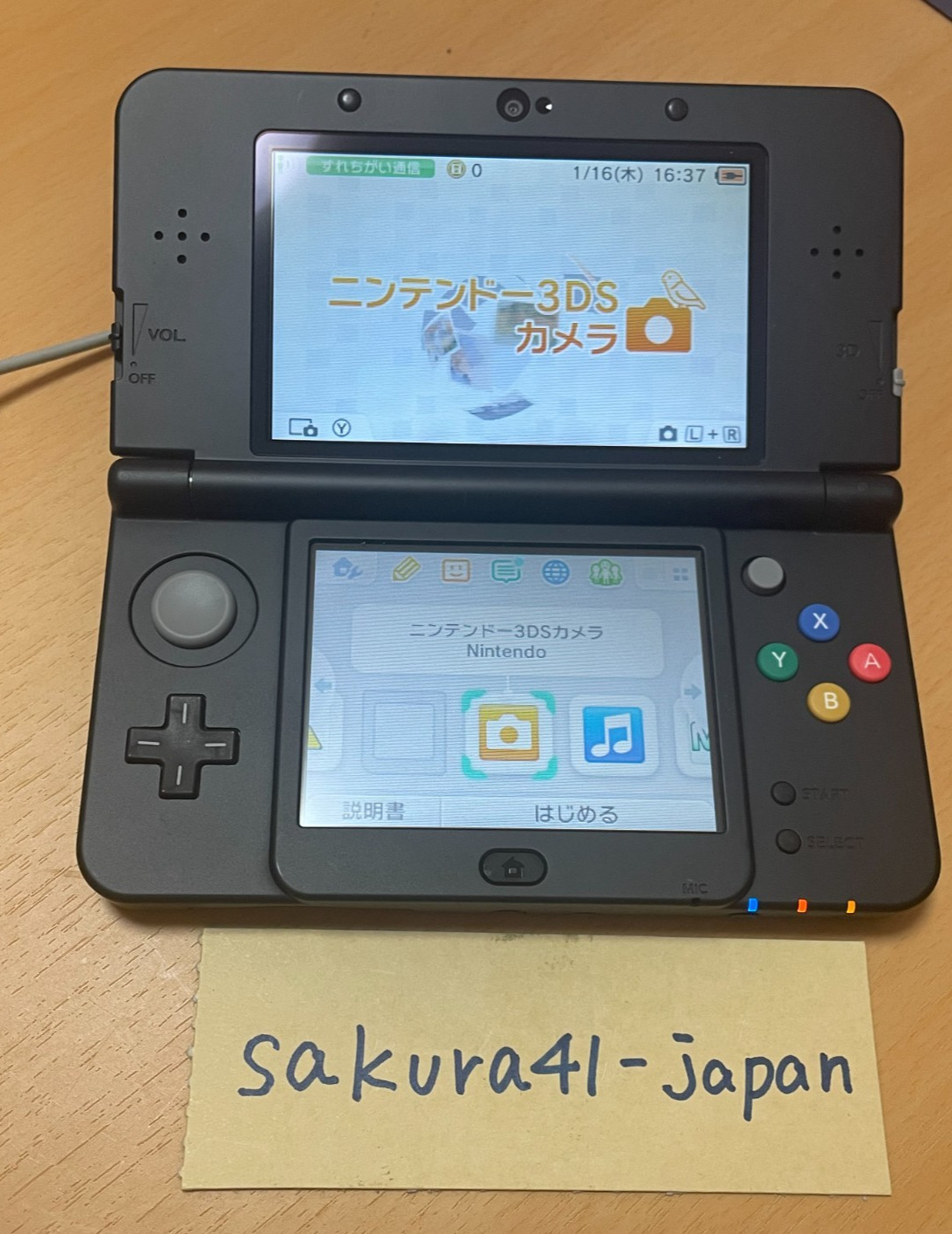 Nintendo New 3DS Black Console Working Tested Japanese ver