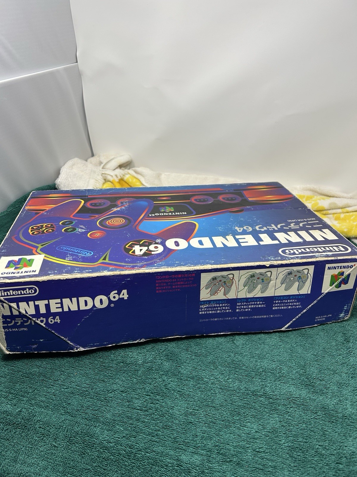 Nintendo 64 N64 Game Console System In Box NUS-002 Black Japan Model With Game!