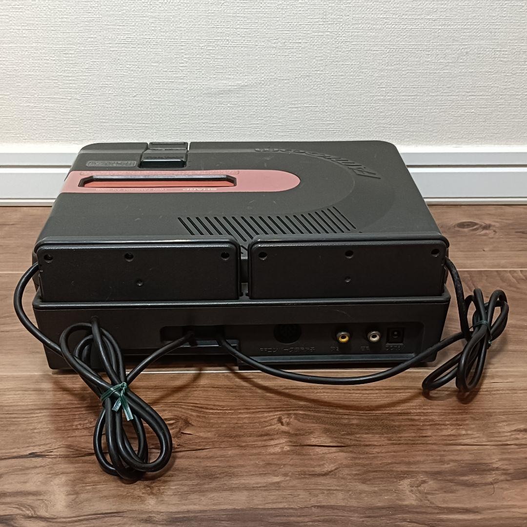Sharp Twin Famicom Console Black Pink Tested Working Cartridge Disk System Japan