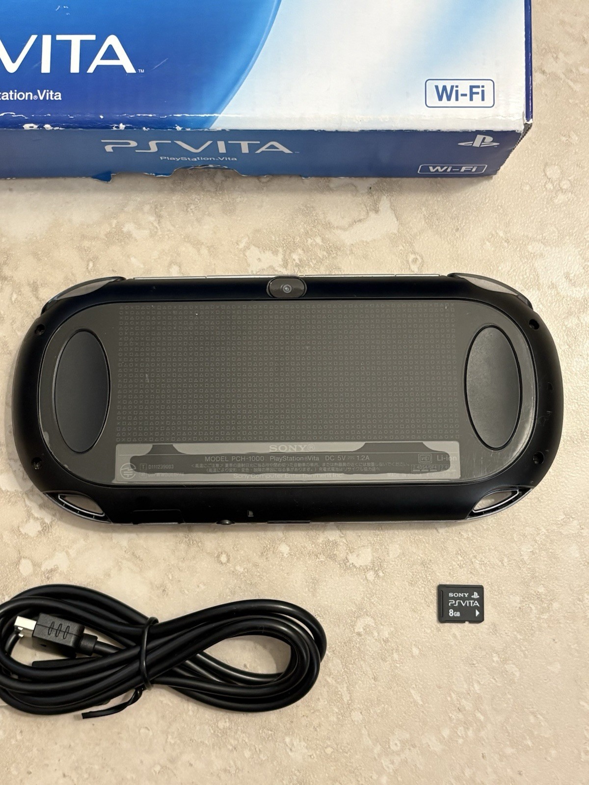 Sony PS Vita PCH-1000 1100 Complete In Box – Black 8GB Very Good Condition
