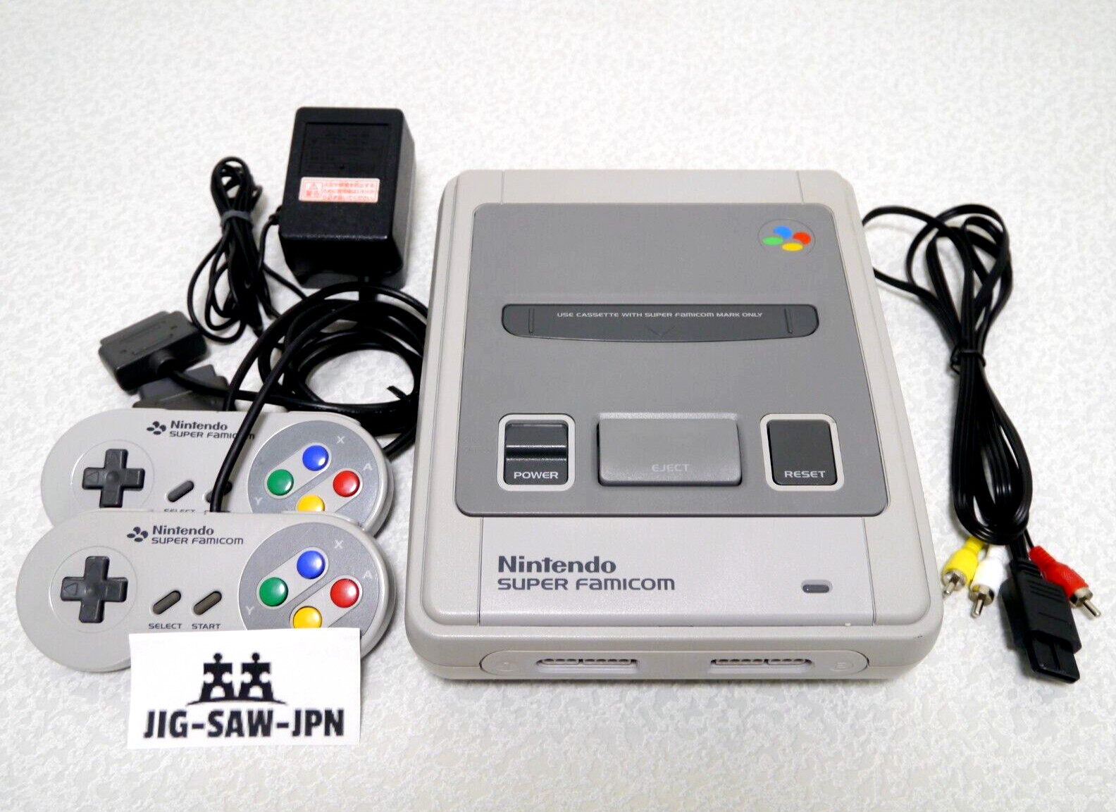 Nintendo Super Famicom SFC SNEC Console Japan /Play Soon Set (Tested system)