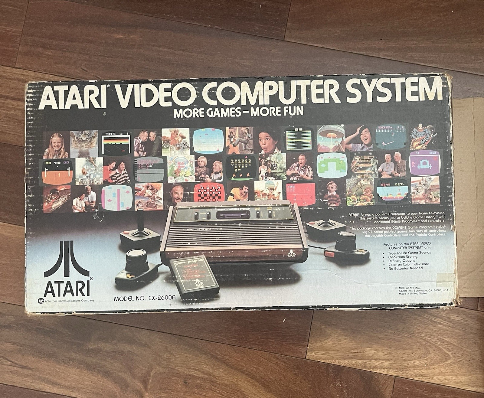 Atari CX-2600A Video Computer System Console with Controllers & Original Box ✅
