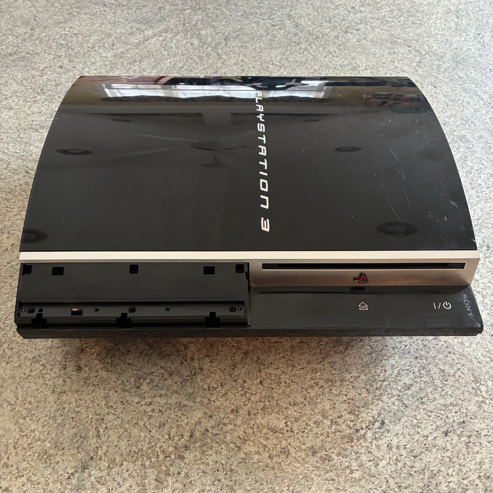 PS3 Fat Sony PlayStation 80GB Black Console w/ Power Cable CECHH01 PS2 Tested