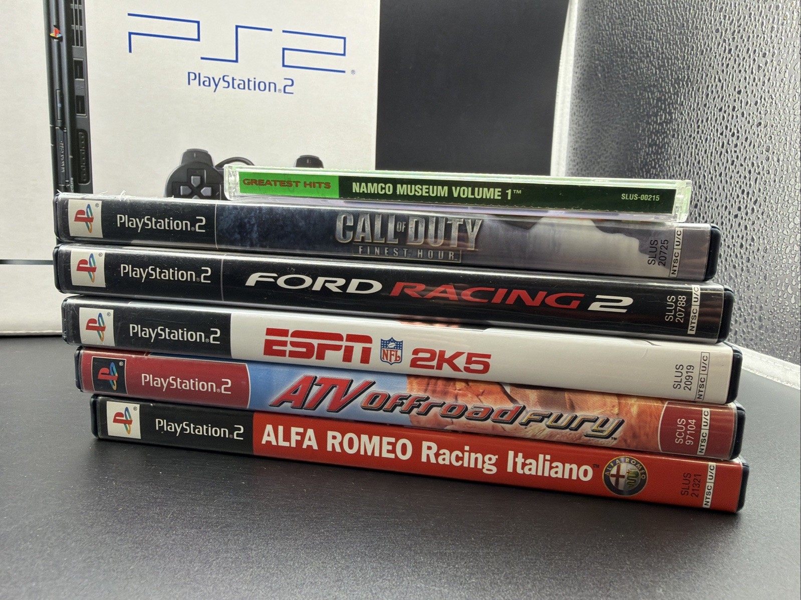 PS2 Slim Console Complete CIB Bundle Tested W/ Games & Memory Card Fast Ship!