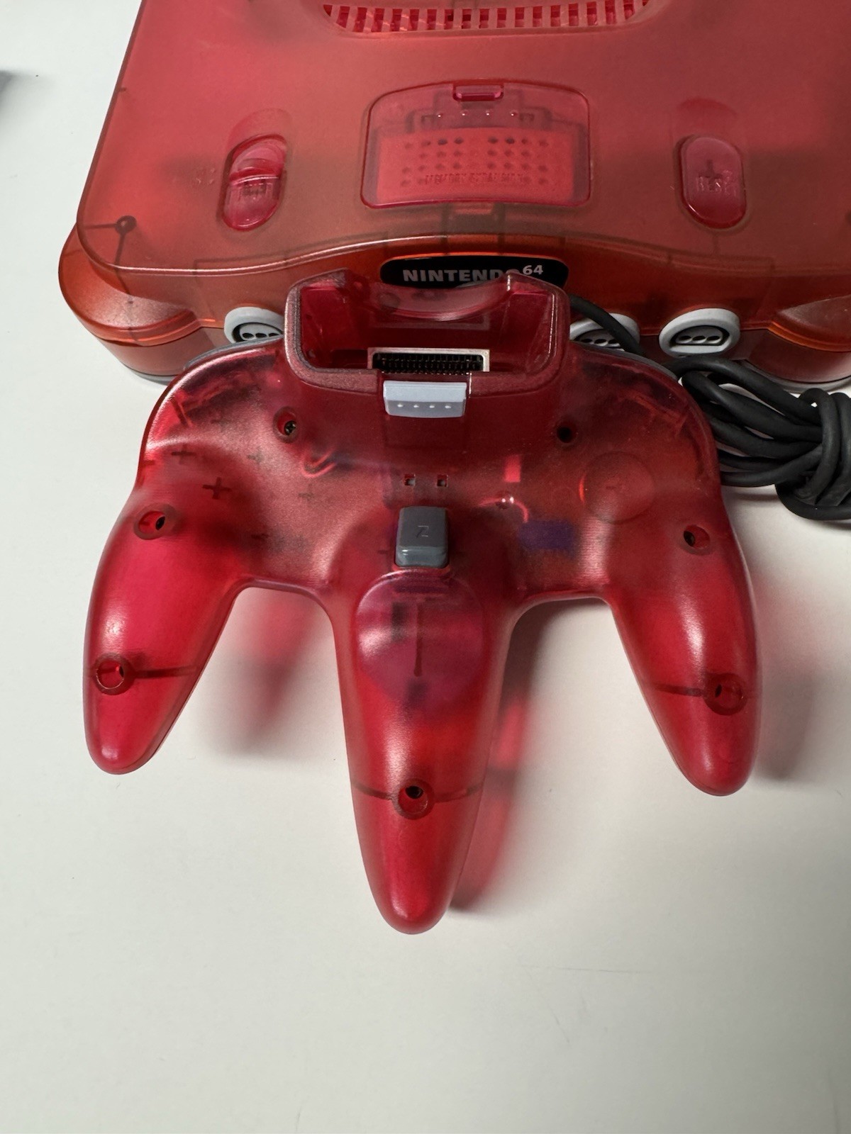 Nintendo 64 N64 Funtastic Watermelon Red Console + Controller & Expansion Pak!