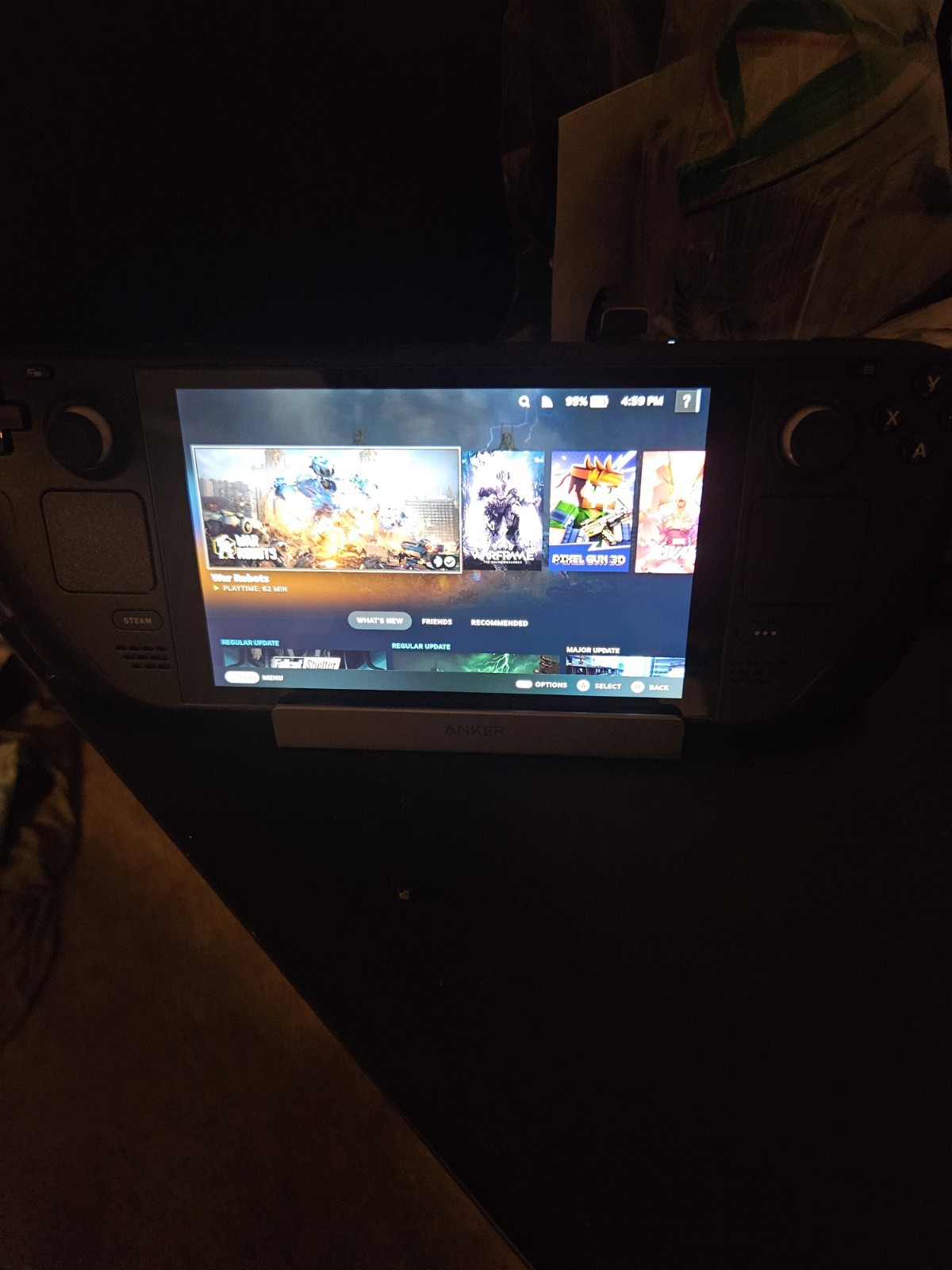 Valve Steam Deck 1TB LCD SSD INTERNAL UPGRADE Wi-Fi USB-C w/ Case Dock/Stand