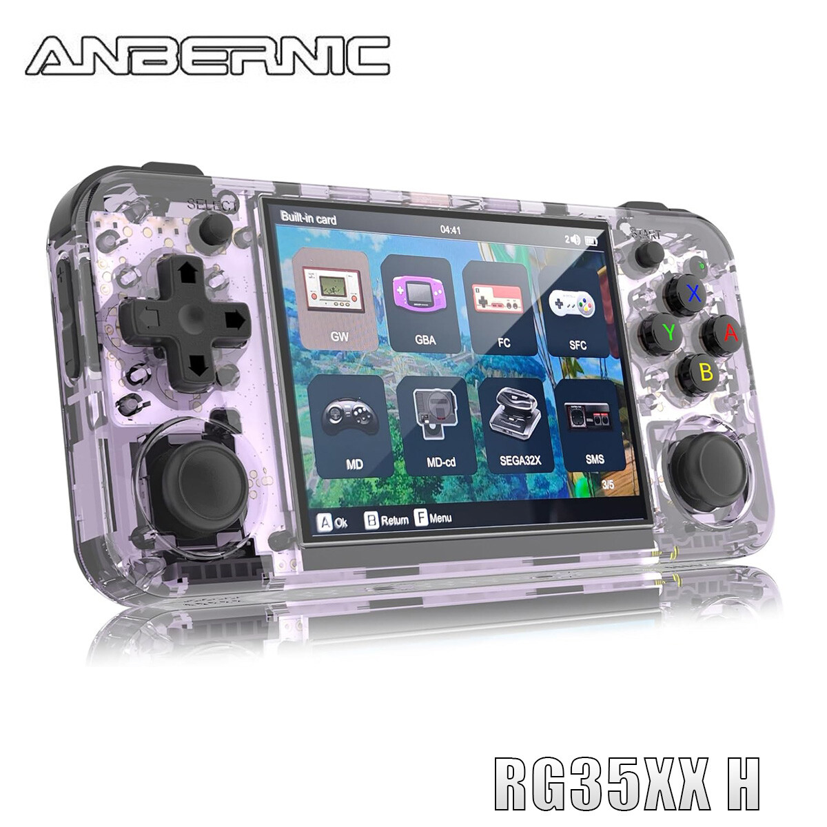 ANBERNIC RG35XX H handheld Game Console 3.5-inch IPS Screen 64G 5K+ Games Gifts
