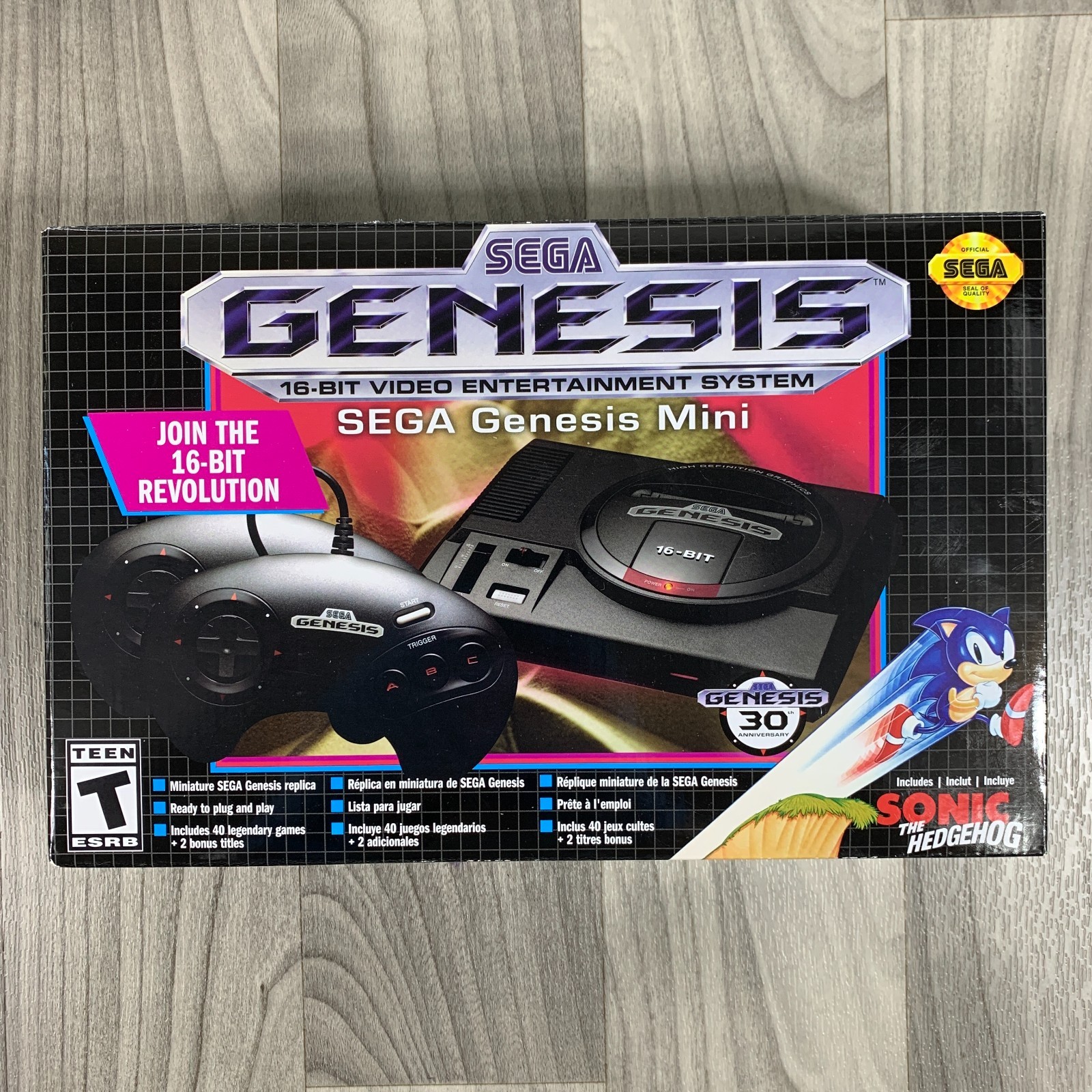 SEGA Genesis Mini Microconsole Plug n Play HDMI USB Power Adapter Cable Open Box