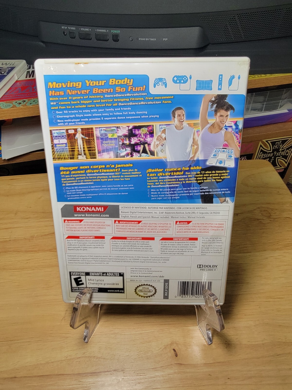 Nintendo Wii Black Console With Games. TV NOT INCLUDED.