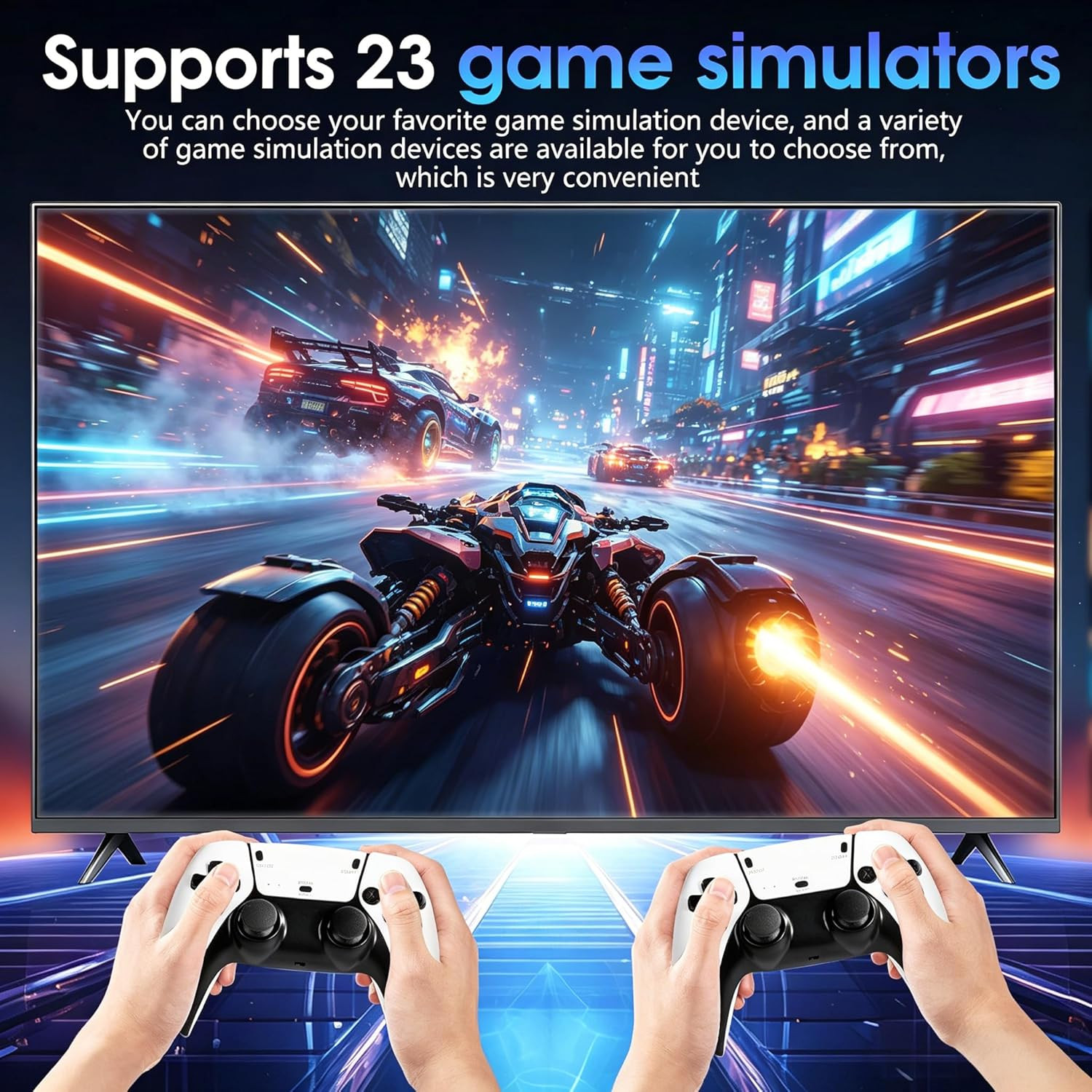 2026New Retro Game Console,40000+Games and 23 Emulators, with Dual 2.4G Wireless