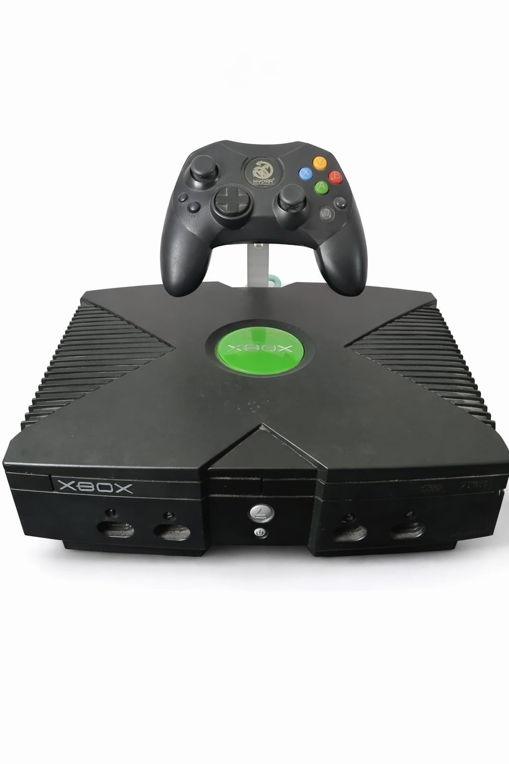 Original Xbox Console Stand with Controller Holder – 3D Printed Display Stand