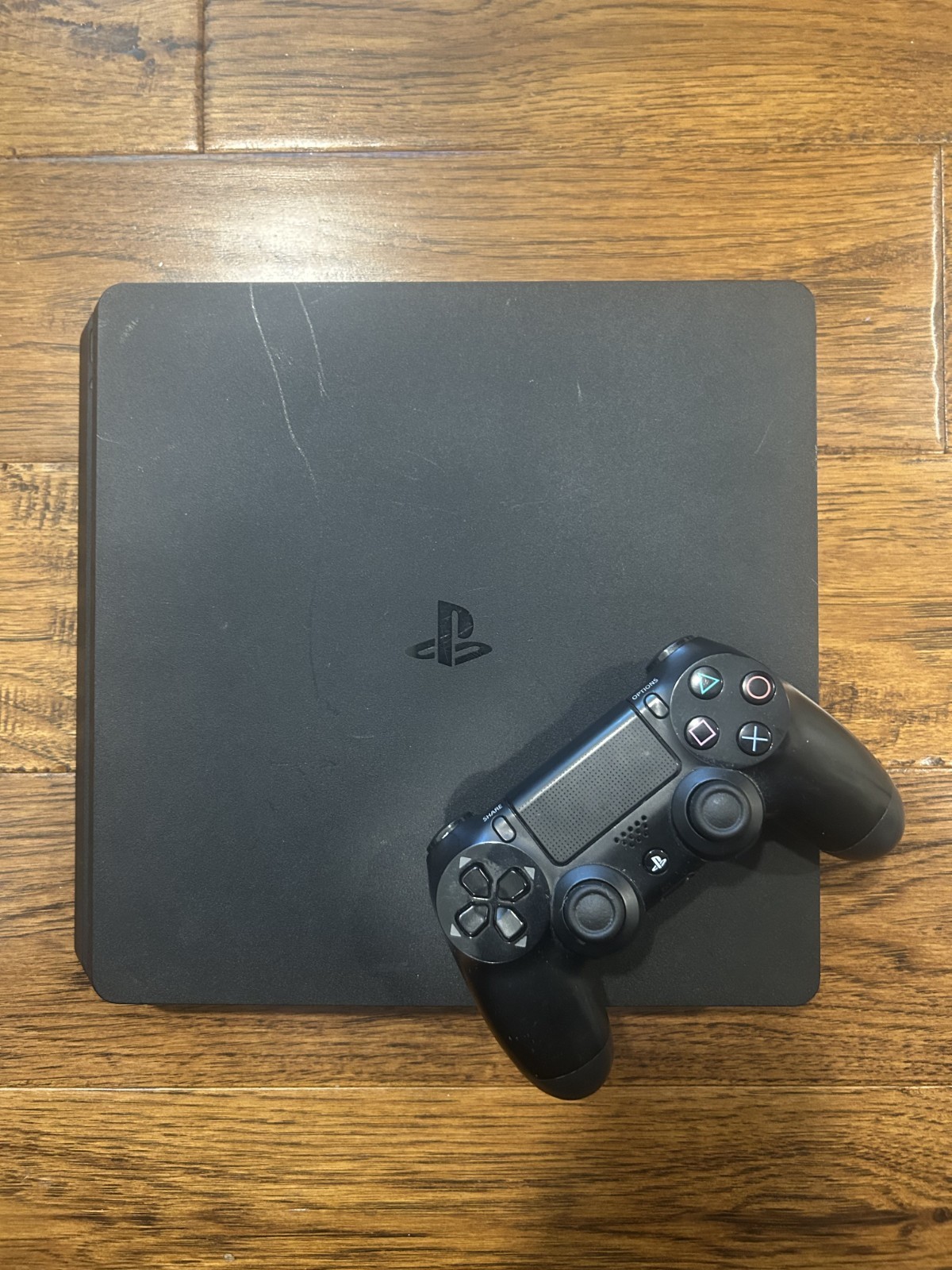 Sony PlayStation 4 Slim PS4 1TB Black Console w/ Controller CUH-2115B No Cables