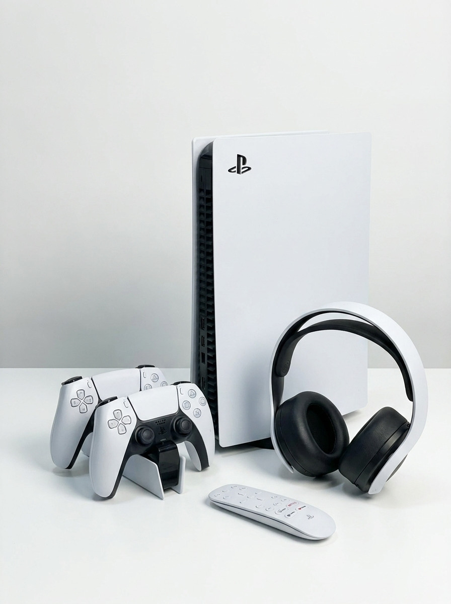PS5 Digital Edition Bundle Sony INZONE H9 Headset 2 Controllers Stand