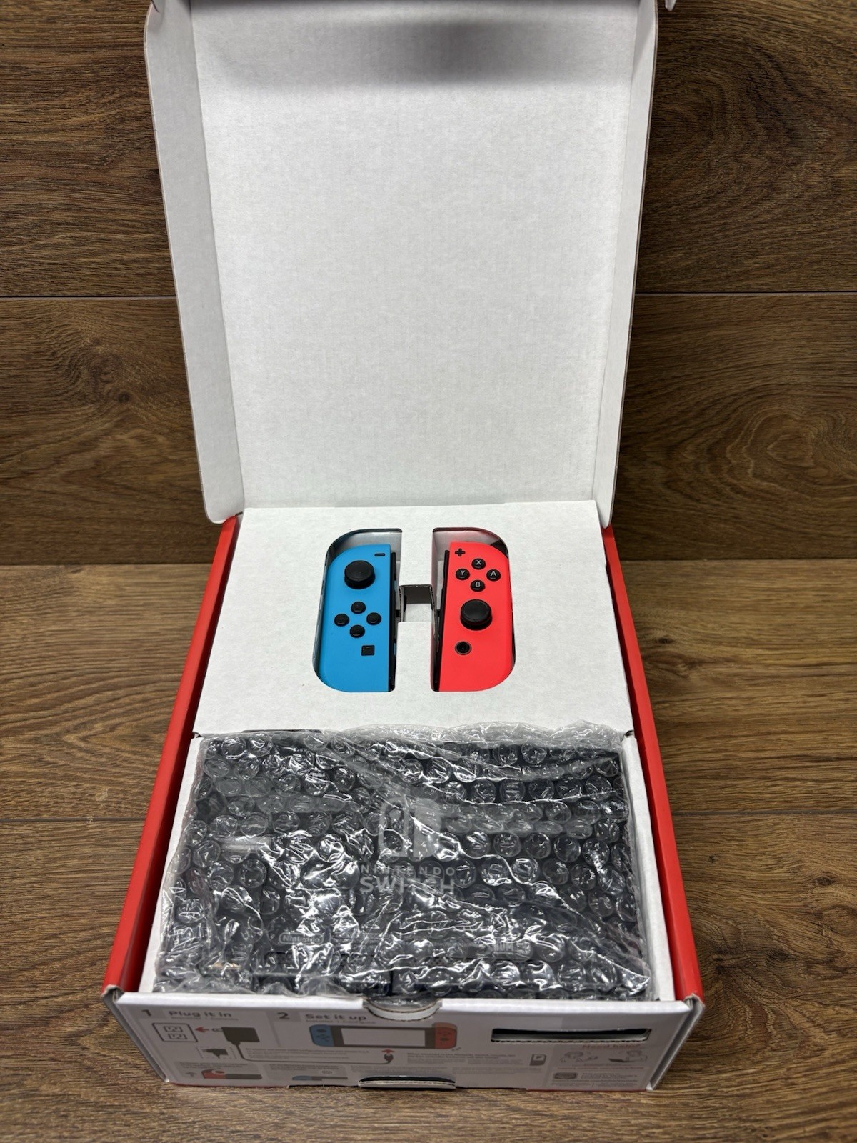 Nintendo Switch 32GB Handheld Console Neon Red/Neon Blue Used Read Description