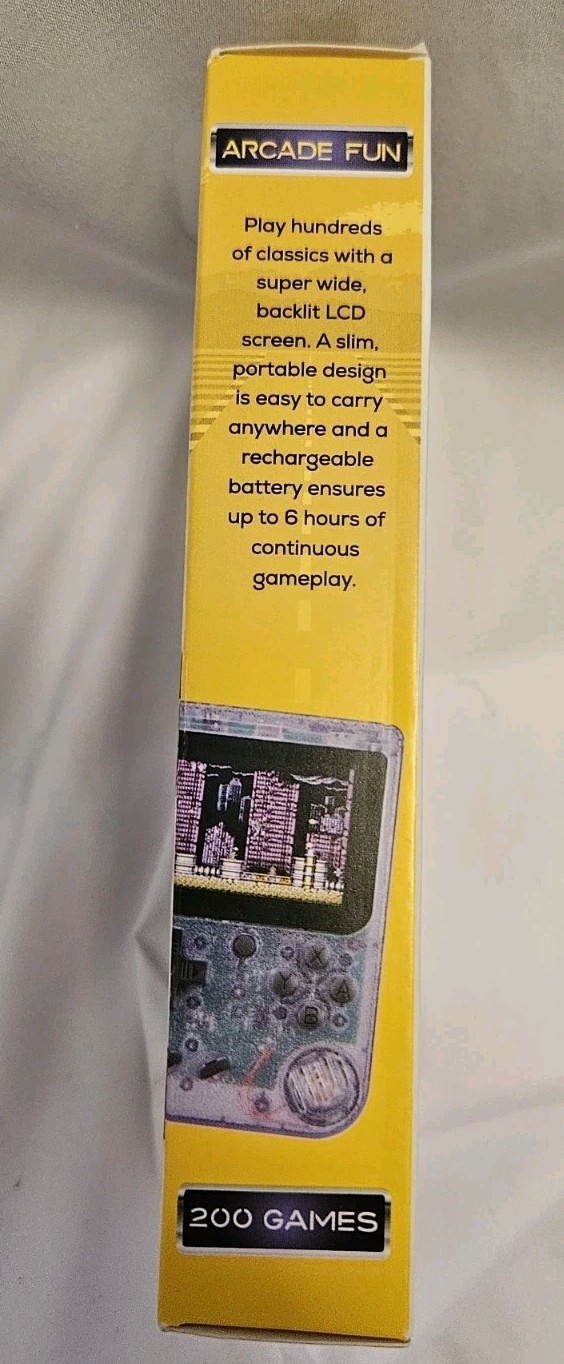 Merkury Innovations Arcade Fun Portable Game Console 200 Games 2025 (New/Sealed)