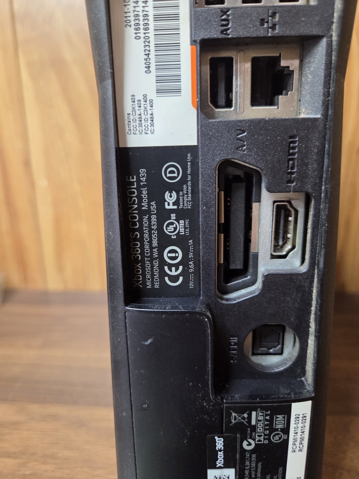 Xbox 360 S Slim Black Model 1439 Console Power Adapter Kinect 2 Games Lot WORKS