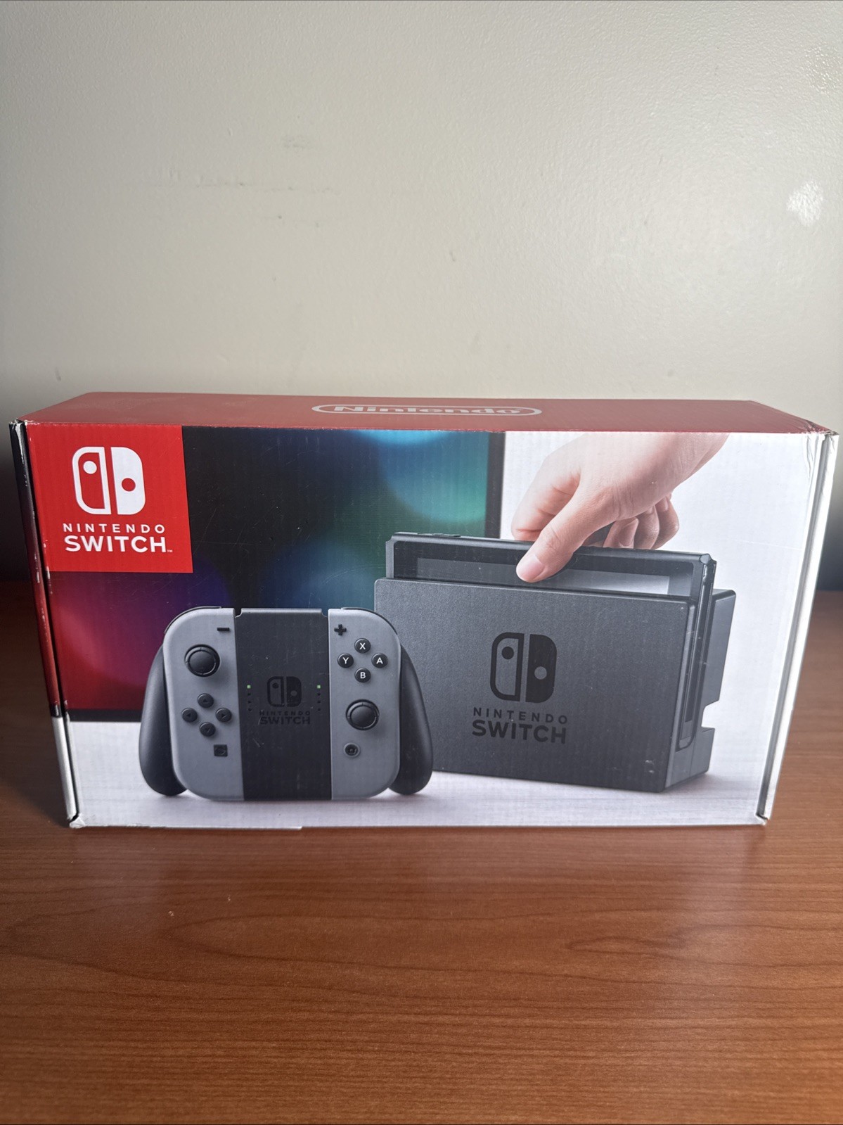 Nintendo Switch HAC-001 32GB Console with Gray Joy‑Con W Box Complete