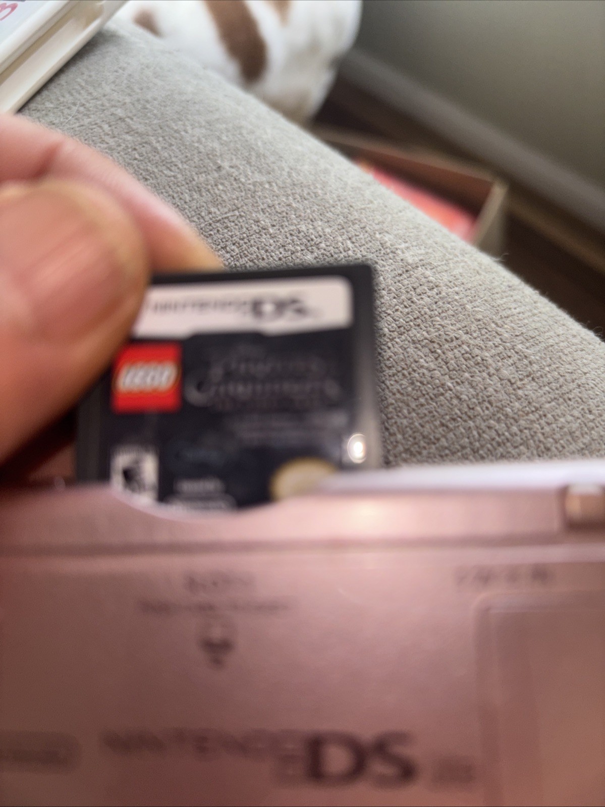 Nintendo DS Lite Handheld Game Console Only USG-001 Coral Pink With Game #25