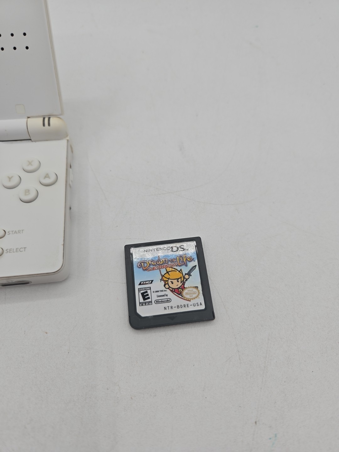 Nintendo DS Lite Polar White Handheld System Bundle Charger Game Stylus Clean!!!