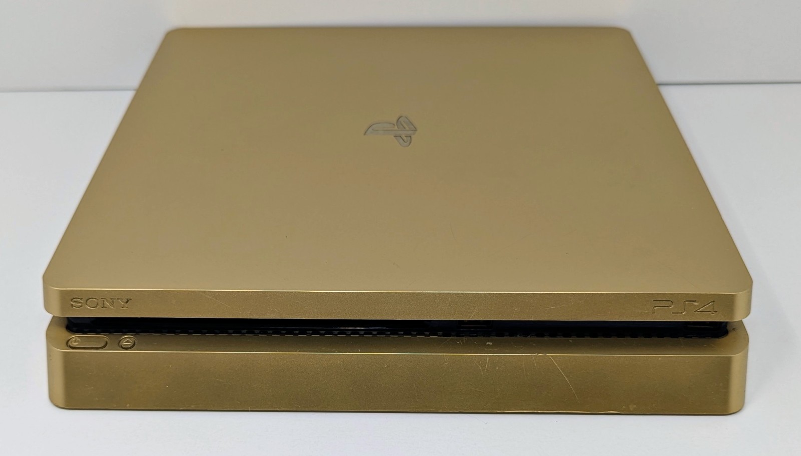 Sony PlayStation 4 PS4 Slim Limited Edition Gold 1TB Console w/ Injustice 2!