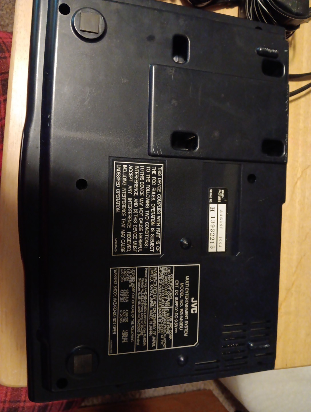 JVC X’ Eye Console Genesis Sega CD With Controller, Cables – Tested and Working