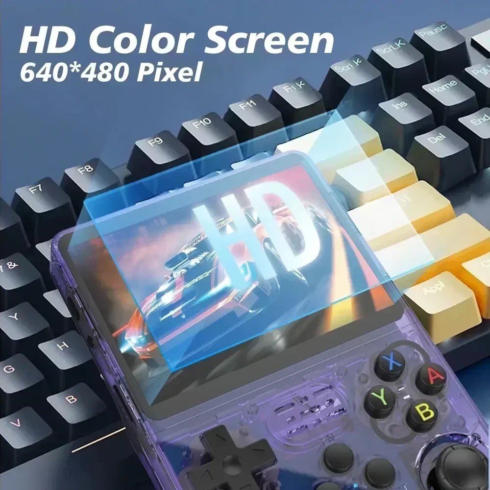 128GB,R36S Handheld Game Console 3.5 Inch IPS Screen Games, Video Games