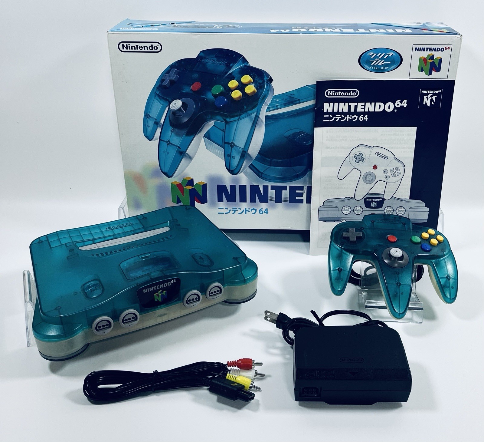 Nintendo 64 Console Clear Blue | Excellent Condition | Boxed | NTSC-J Japan