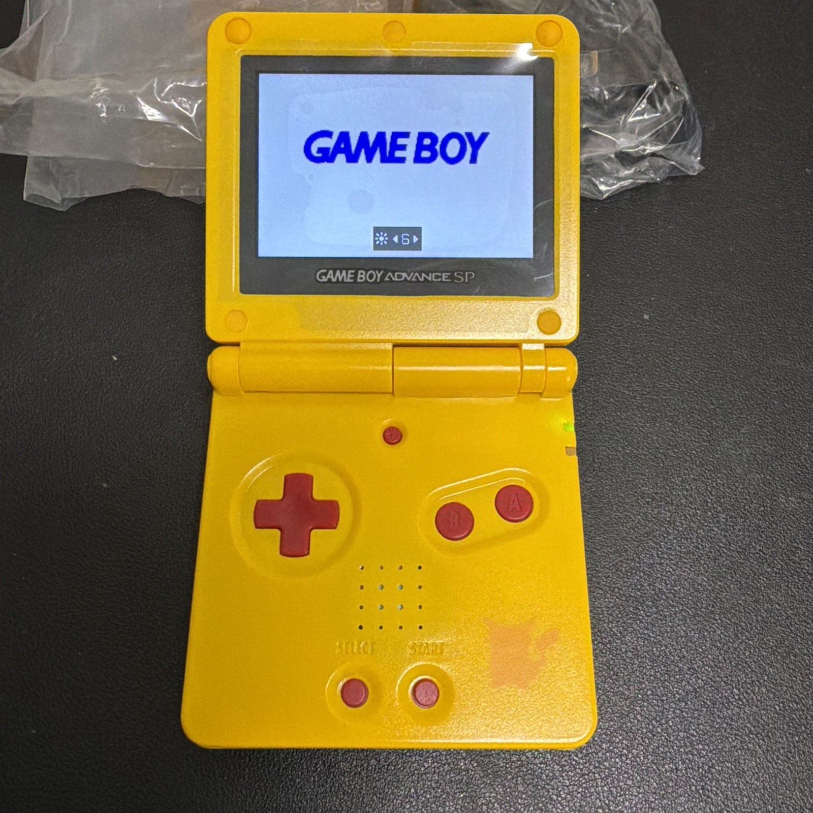 Nintendo Game Boy Advance SP Pikachu Handheld Brighter IPS Screen Yellow