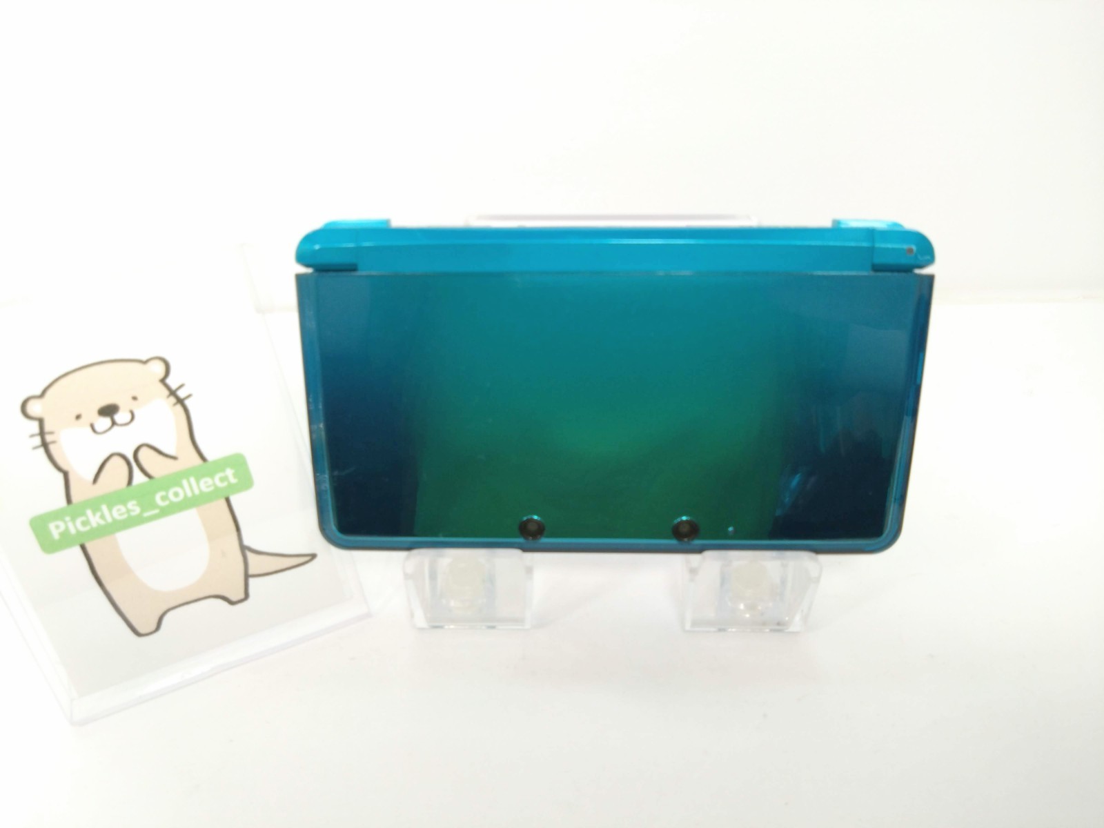 3DS Aqua Blue CTR-001 w/Charger 4GB Language Japanese Tested Nintendo 0525C