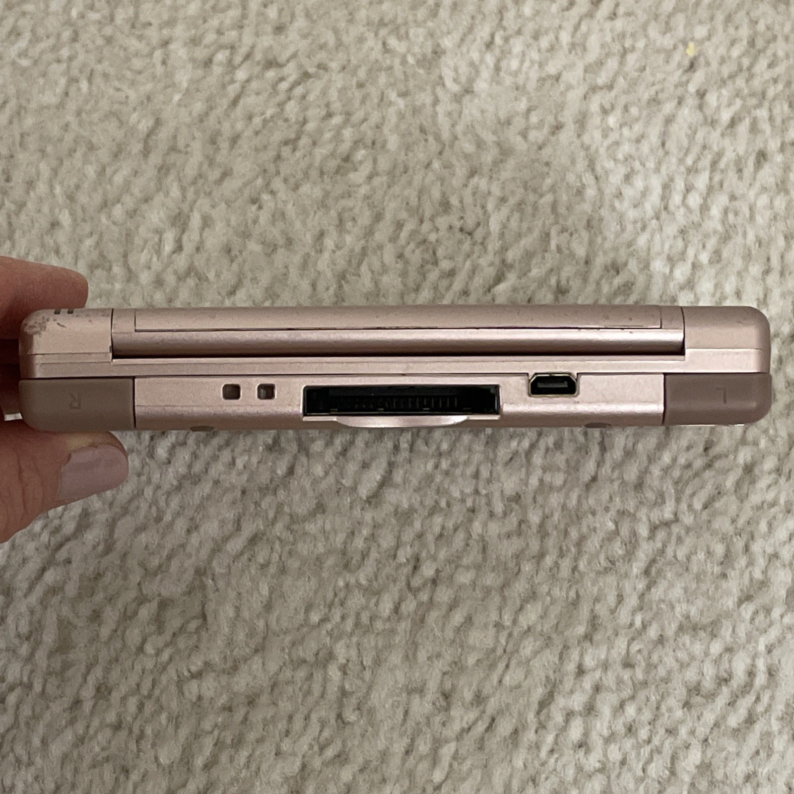 Nintendo DS Lite Handheld Console – METALLIC ROSE GOLD – w/ Slot And GAME!
