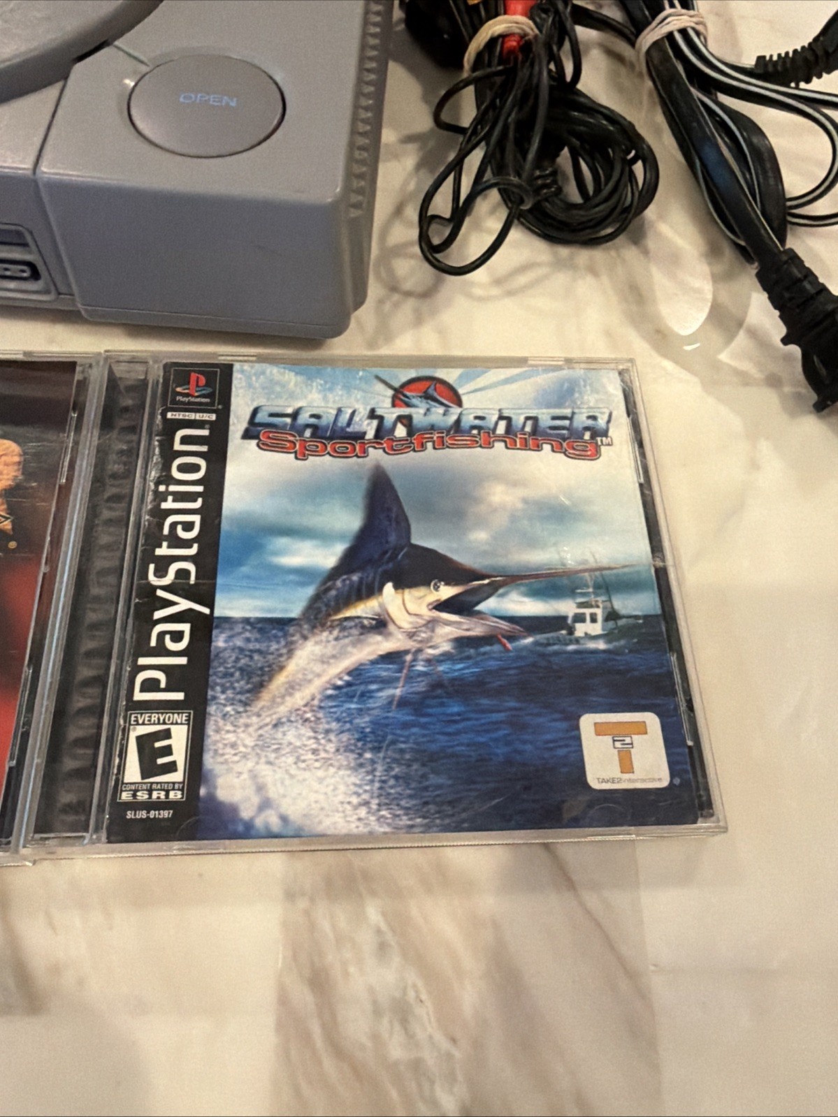 Sony PlayStation 1 PS1 SCPH-7001 Console OEM Controller Tomb Raider 2 + 2 Games