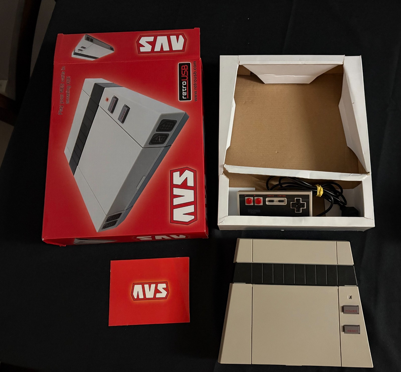 retroUSB AVS Nintendo NES Console Rare! Cib Complete Tested awesome!