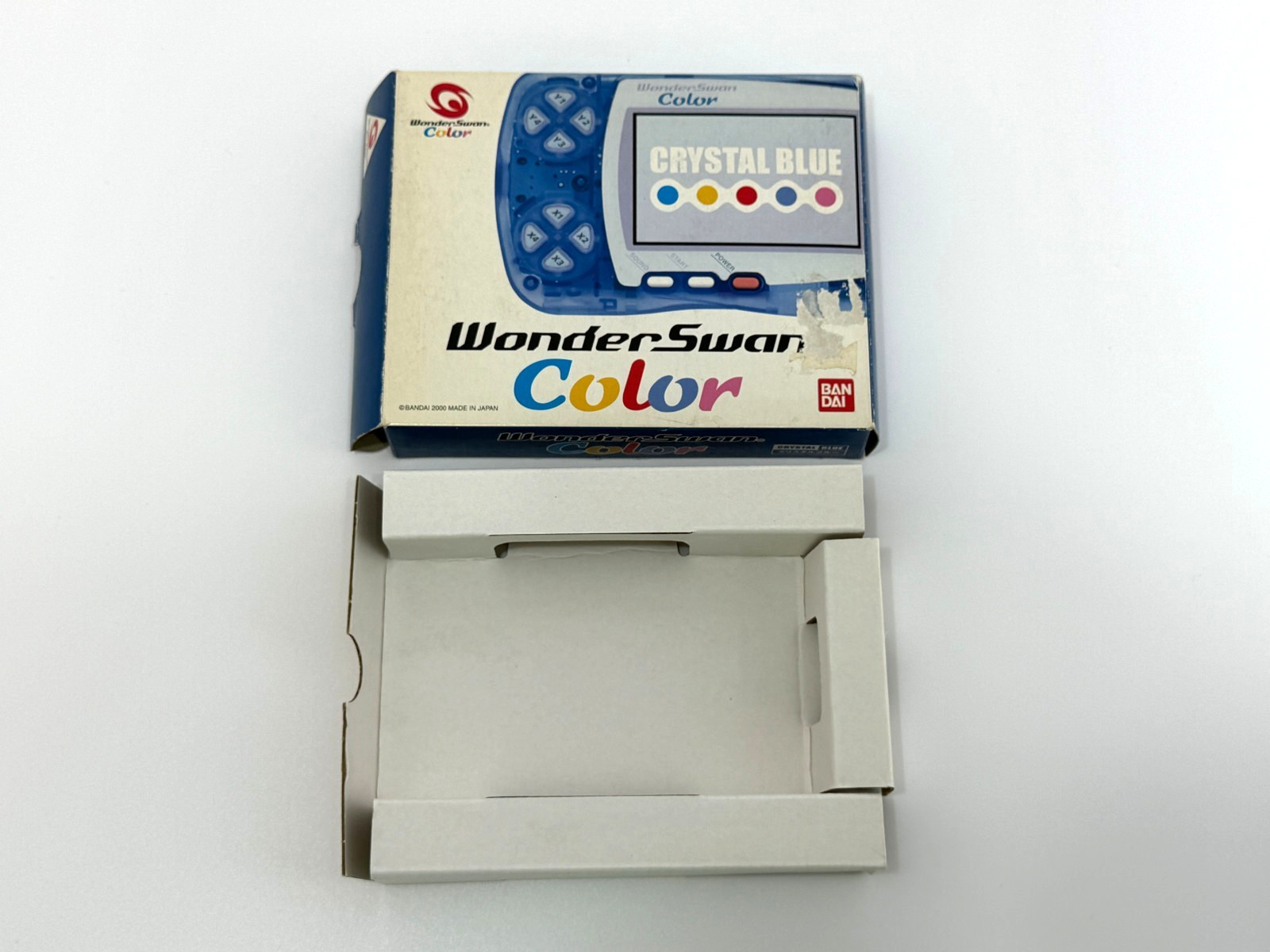 Bandai WonderSwan Color Blue WSC-001 Boxed Handheld Console Tested Working Japan