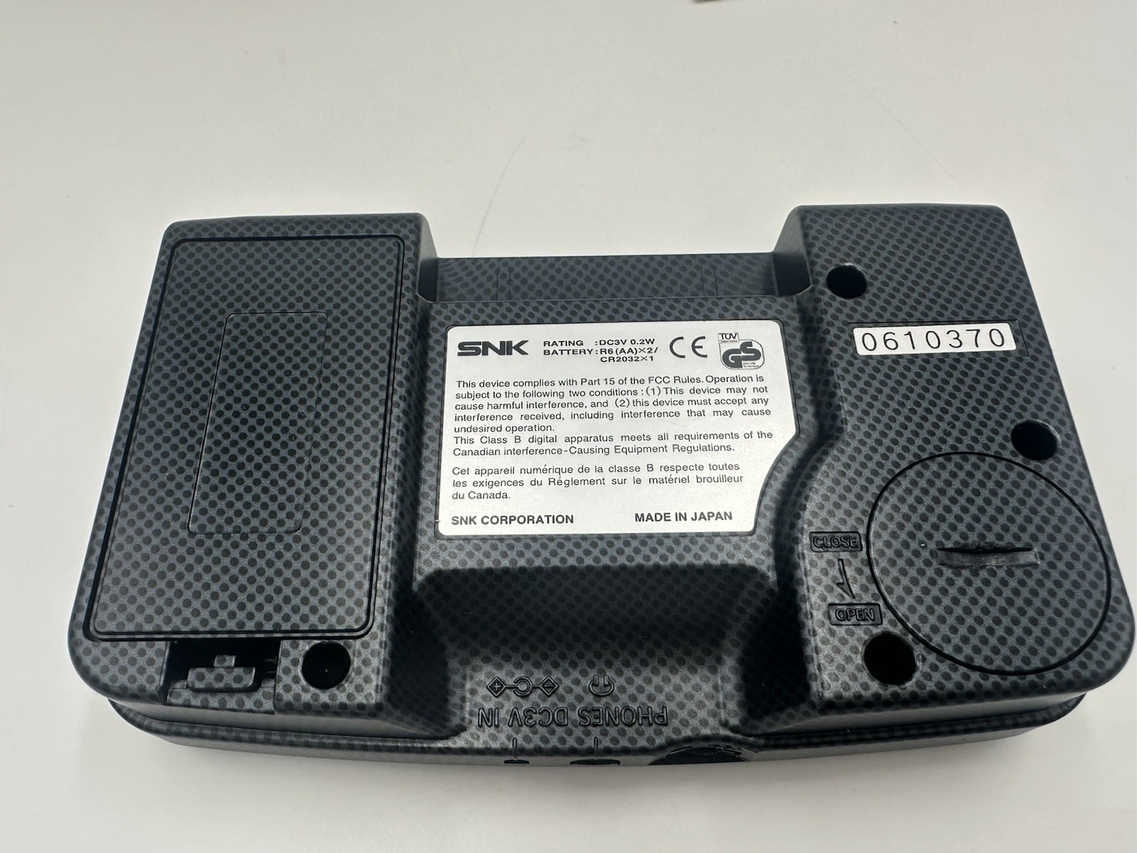 Neo Geo Pocket Color SNK Console Carbon Black with Box