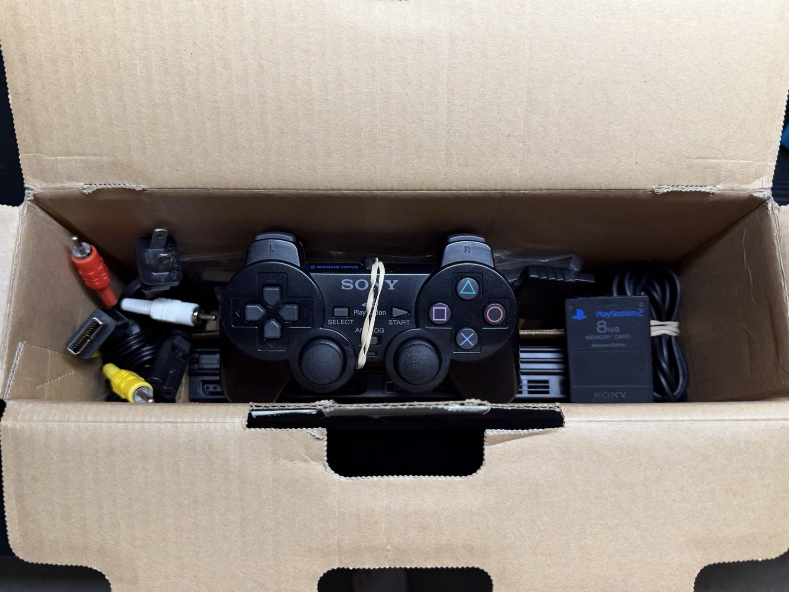 PS2 Slim Console Complete CIB Bundle Tested W/ Games & Memory Card Fast Ship!