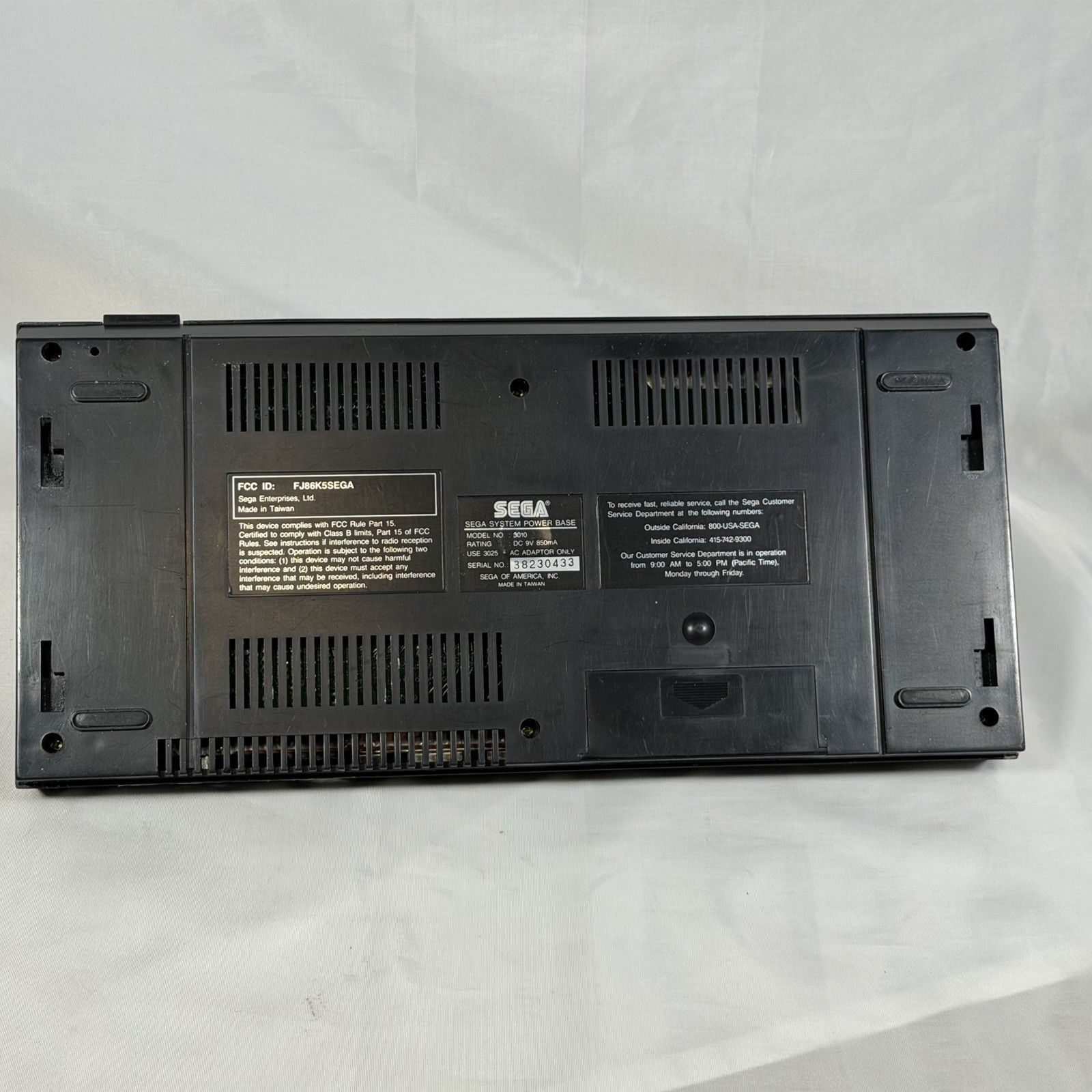 Sega Master System Power Base Console – For Parts NOT TESTED READ Attic Find!￼