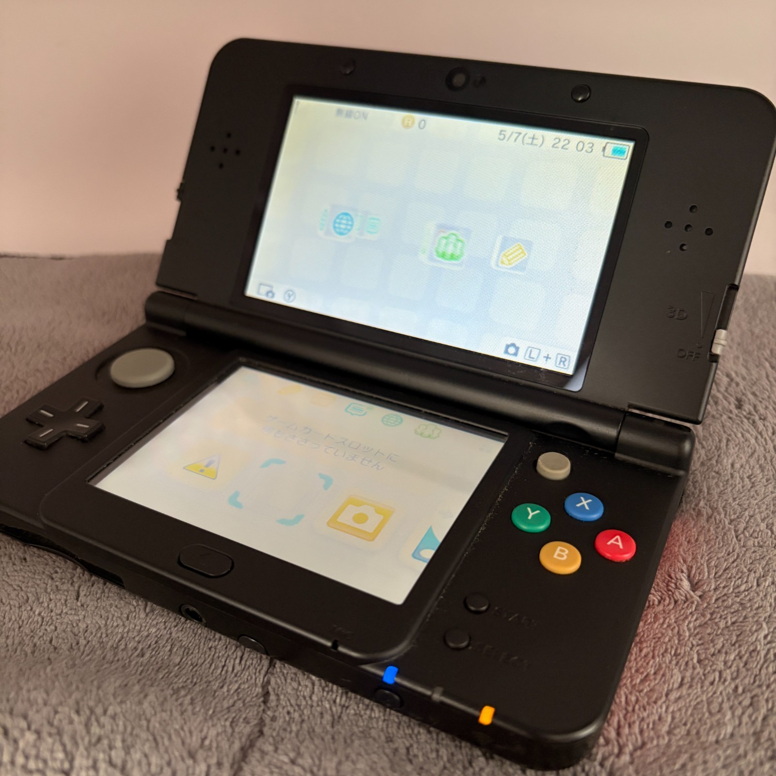 【Excellent5】New Nintendo 3DS Handheld Console Mario Plate KTR 001 From Japan