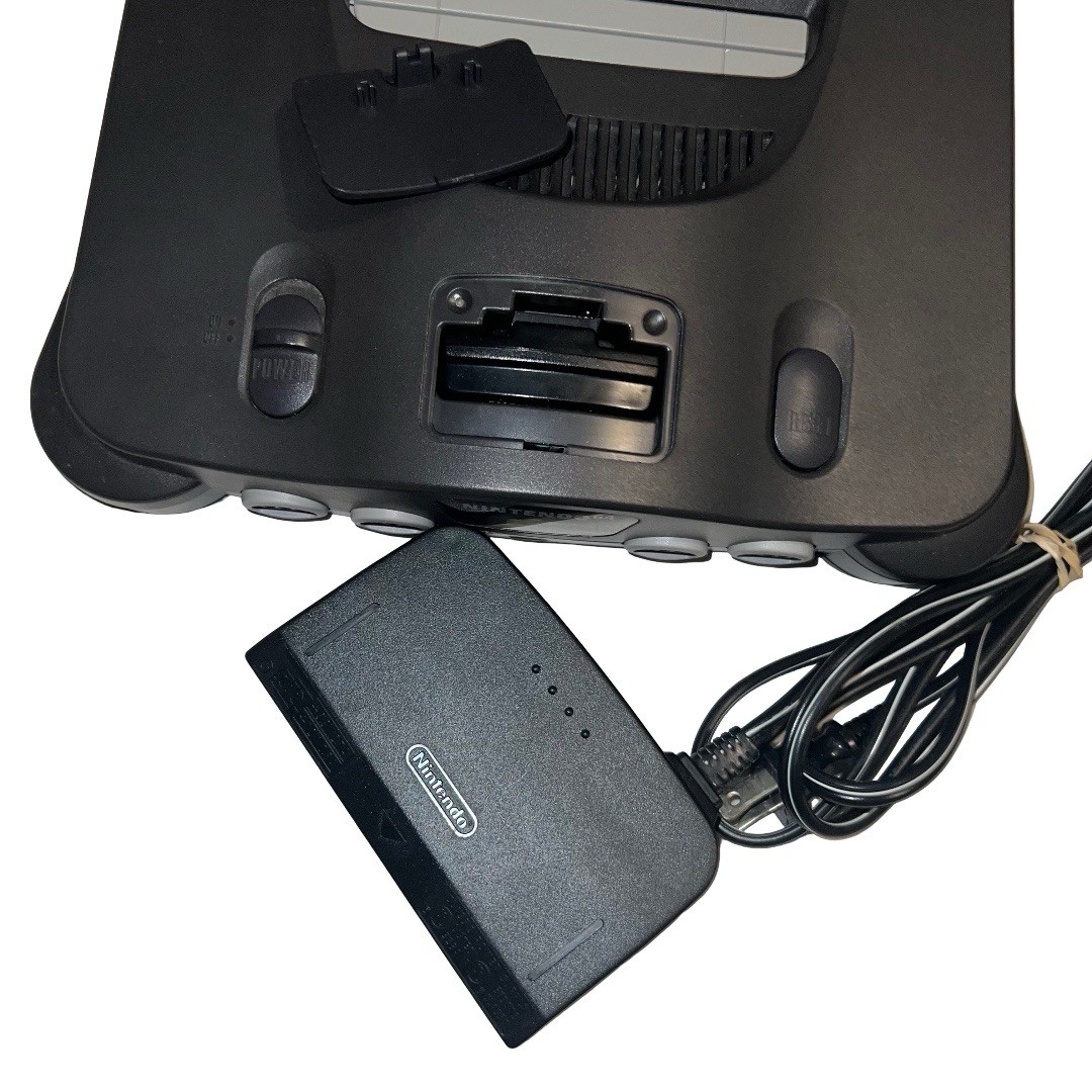Nintendo 64 System 32MB Home Console Charcoal Gray w/Controller & Hookups Tested