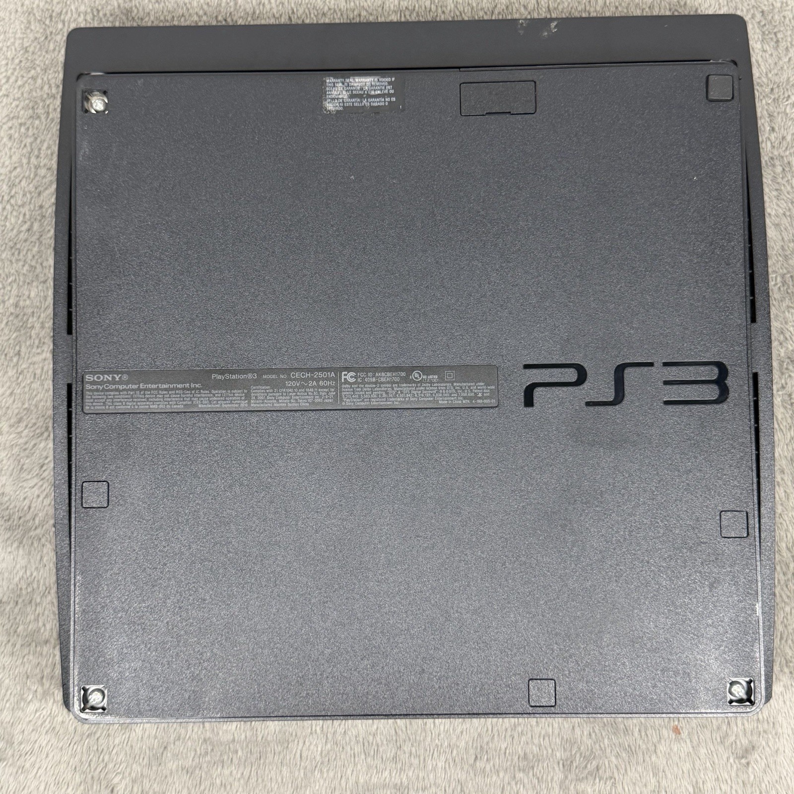 Sony PlayStation 3 Slim PS3 160GB Blk Console Gaming System CECH-2501A See Pics