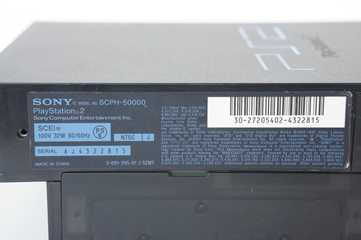 PS2 Console System SCPH-50000 NB Only for NTSC-J Midnight Black Playstation2 780