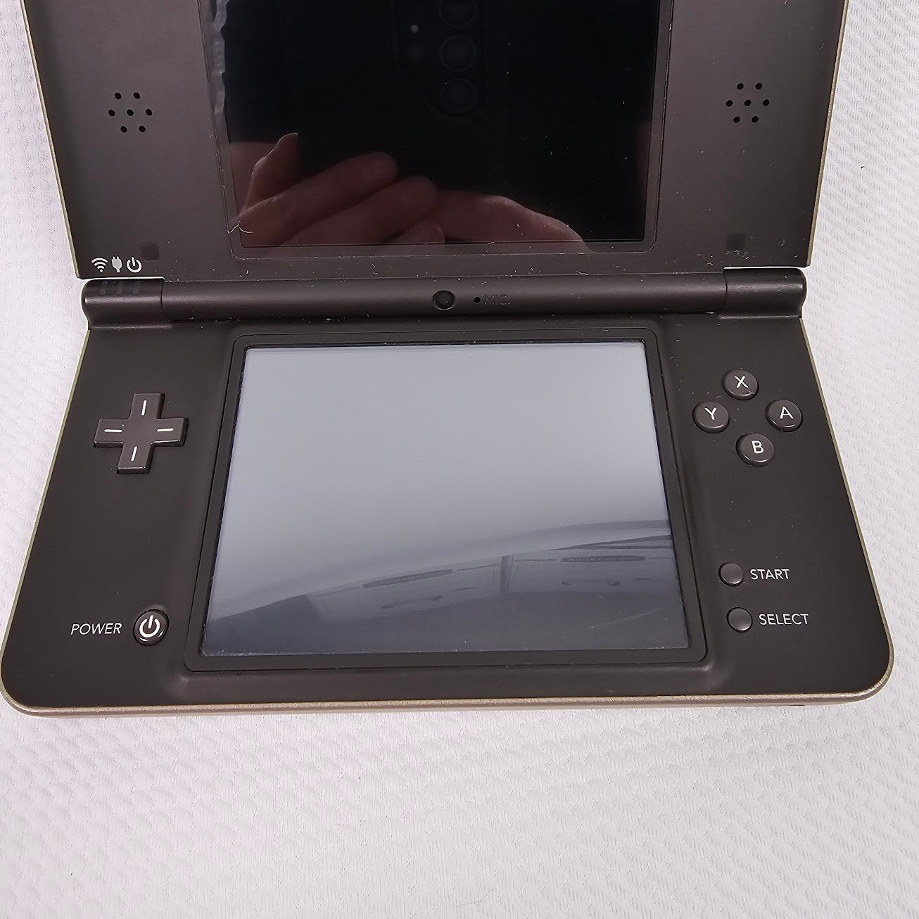 Nintendo DSi XL Bronze Handheld Console Bundle 8 Games OEM Charger Tested
