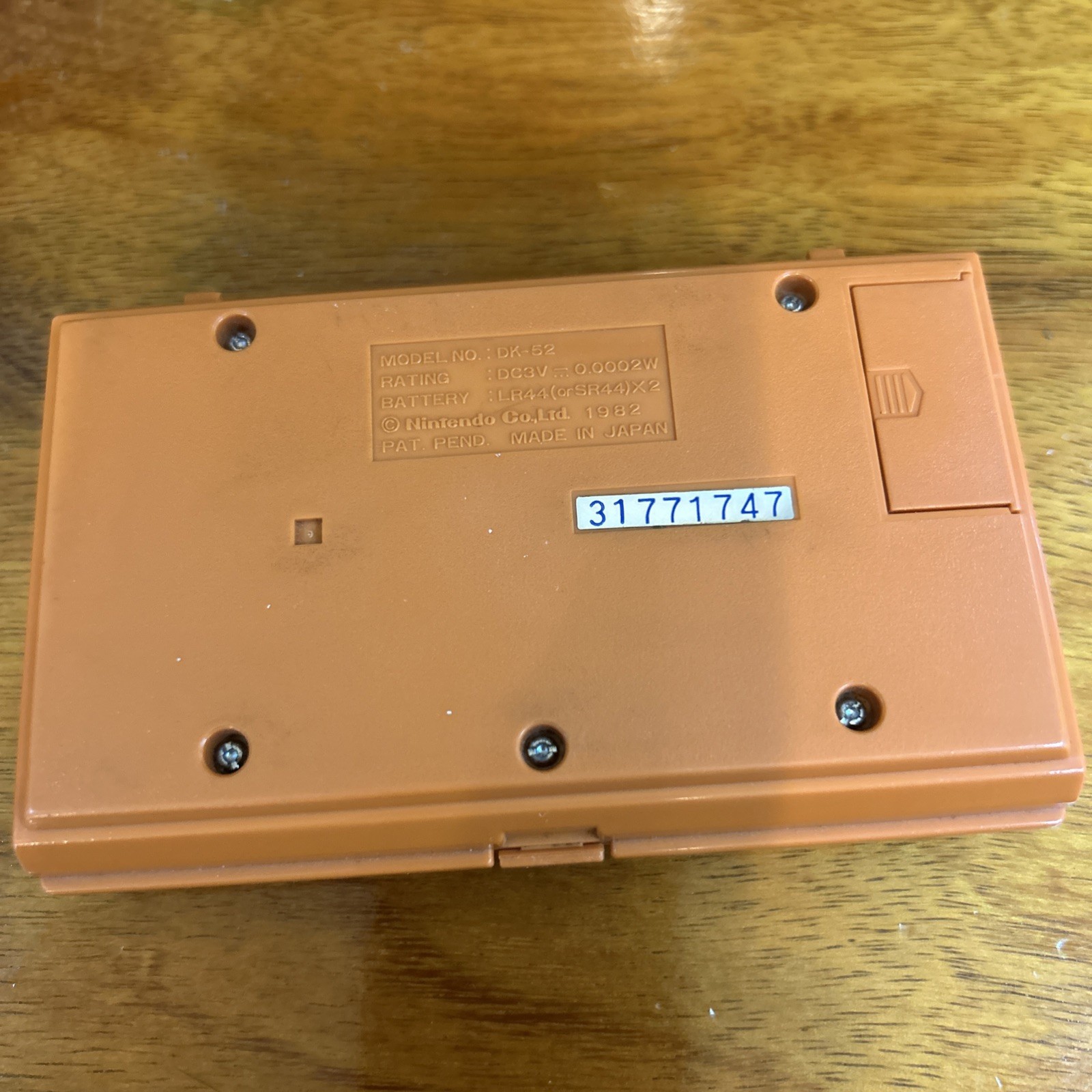 Nintendo Game & Watch Donkey Kong Model DK-52 Japan Made 1982 Partially Working