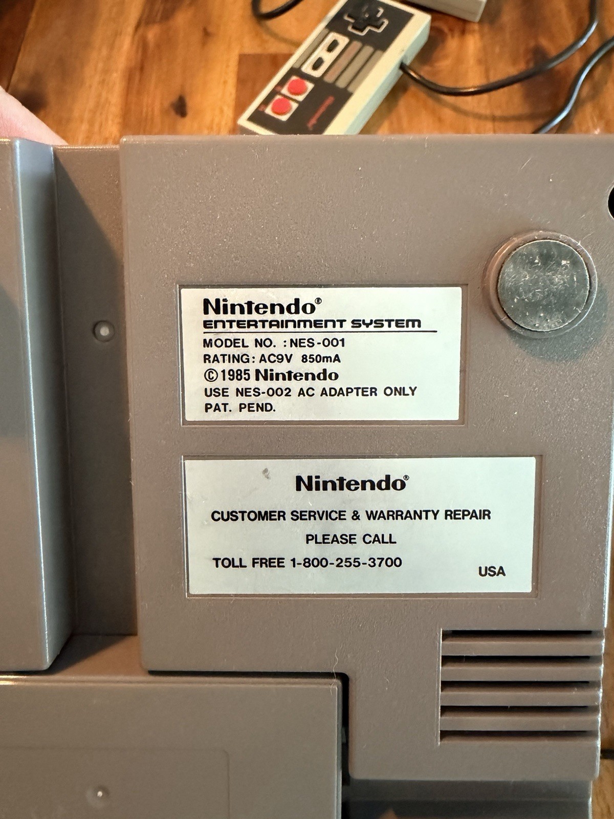 Nintendo Entertainment System NES Console – Gray (NES-001) With Gold Zelda