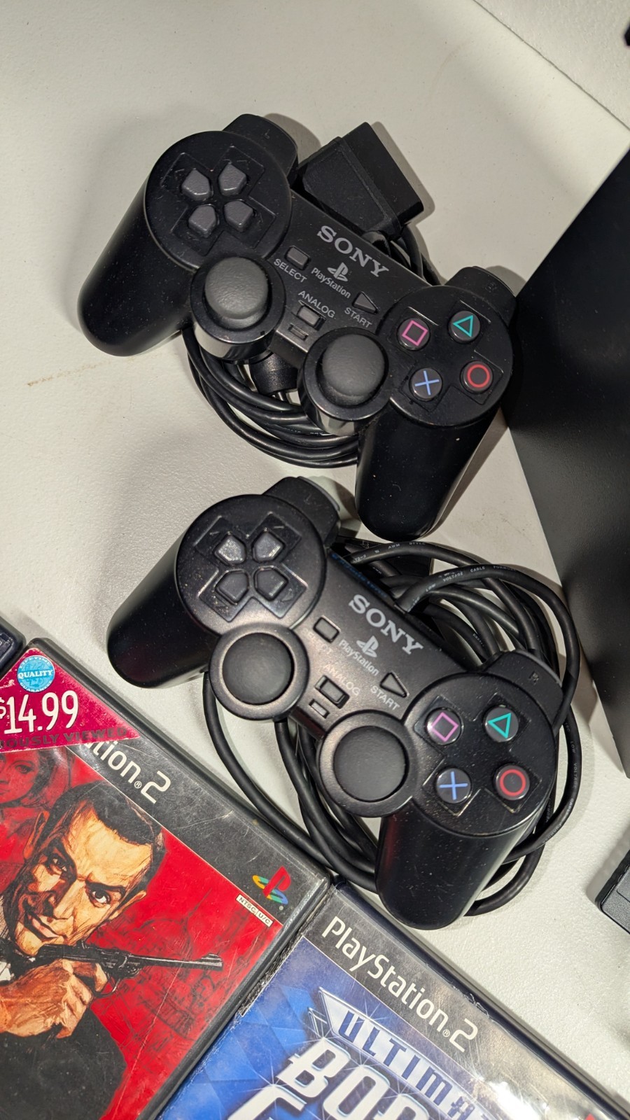 Playstation 2 System + Controllers + 11 Games Card GTA Crash PS2 Set Bundle Lot