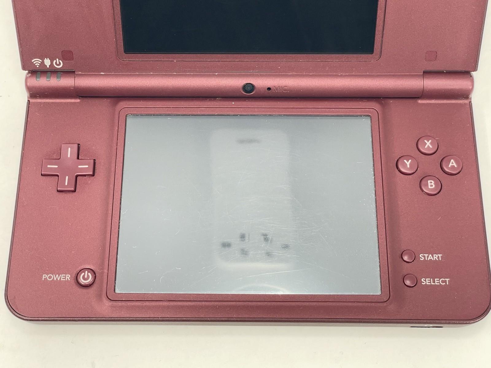 Nintendo DSi XL Handheld Game Console UTL-001 Burgundy W/ Charger Only Works