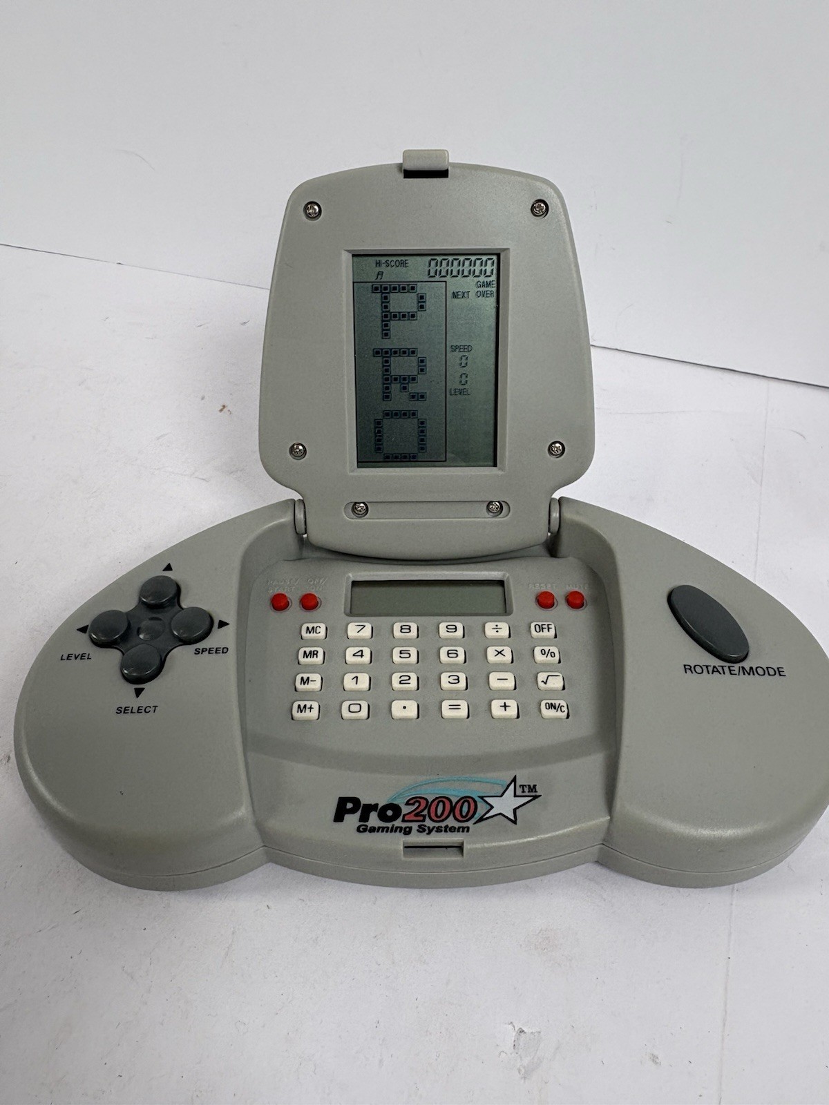 ProTech Pro 200 Gaming System Handheld Console Tetris Retro Game Tested Works