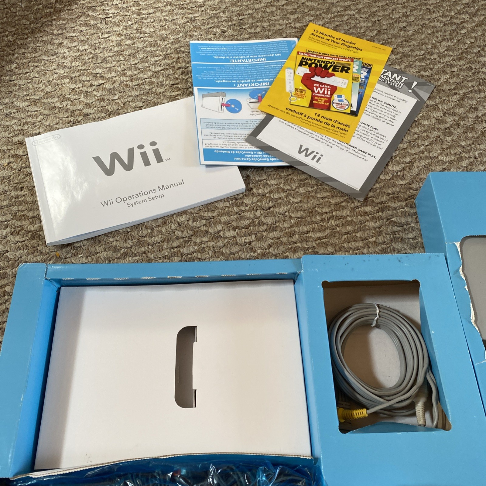 Nintendo Wii White Console (RVL -001) Bundle CIB Complete Tested