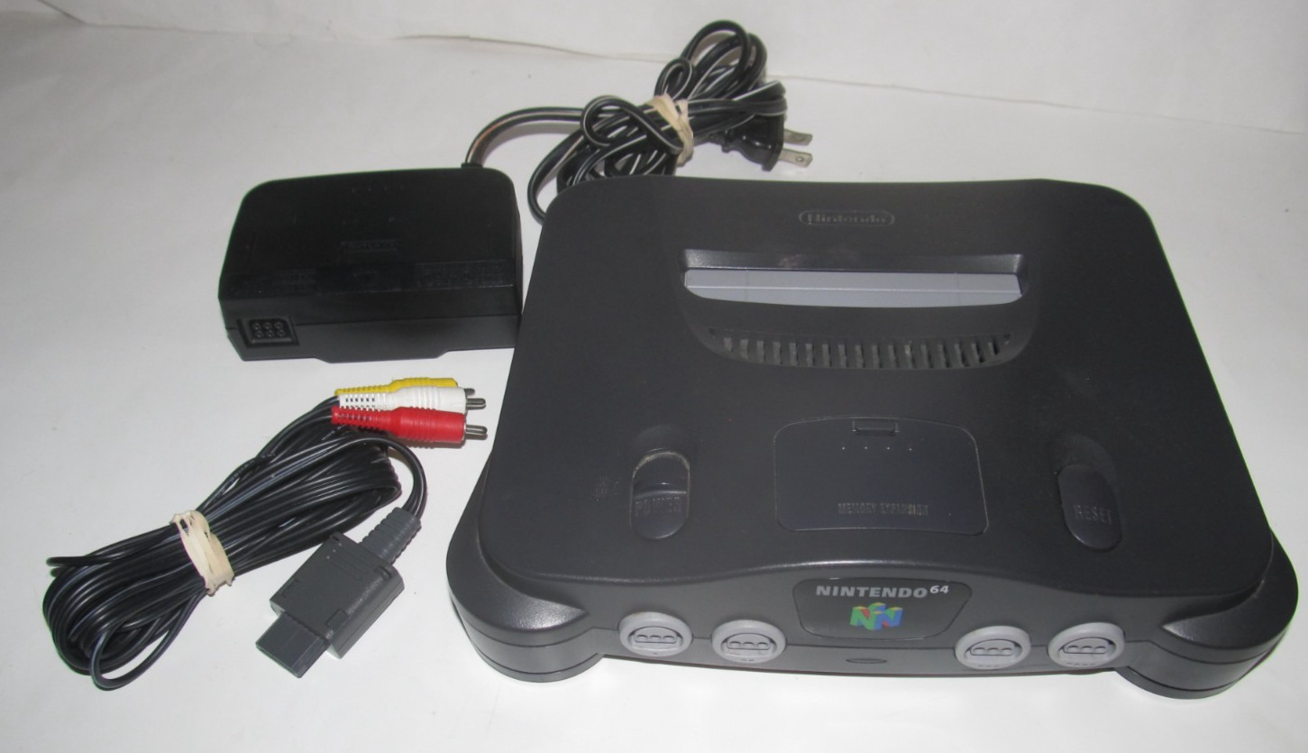 Nintendo 64 N64 NUS-001 (USA) Console System w/ cables – Untested (WSS1)