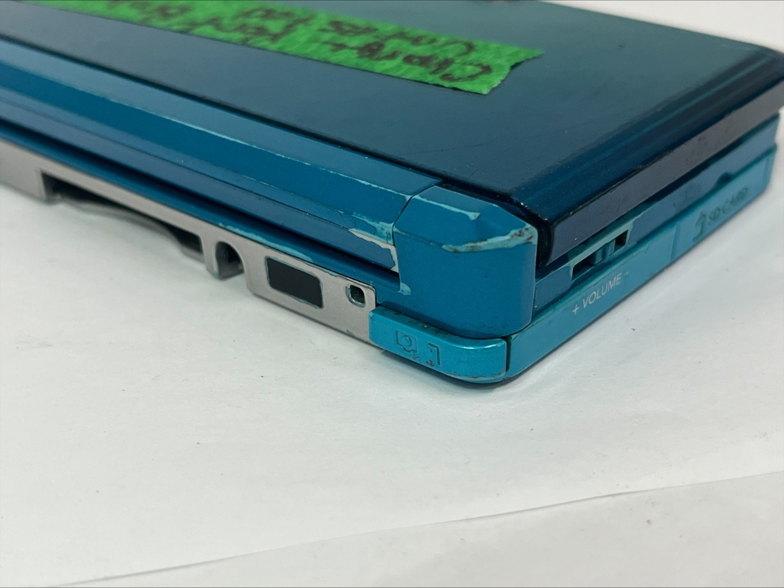 FOR PARTS! Nintendo 3DS – Aqua Blue – Charging Port Broken – UNTESTED! (B387)