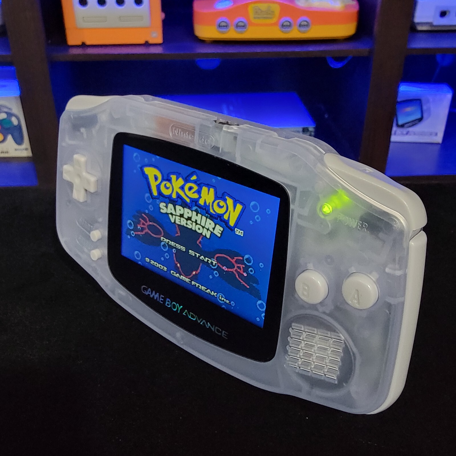 Glacial Game Boy Advance GBA iPS LCD USB-C 1800 mAh Rechargeable Battery